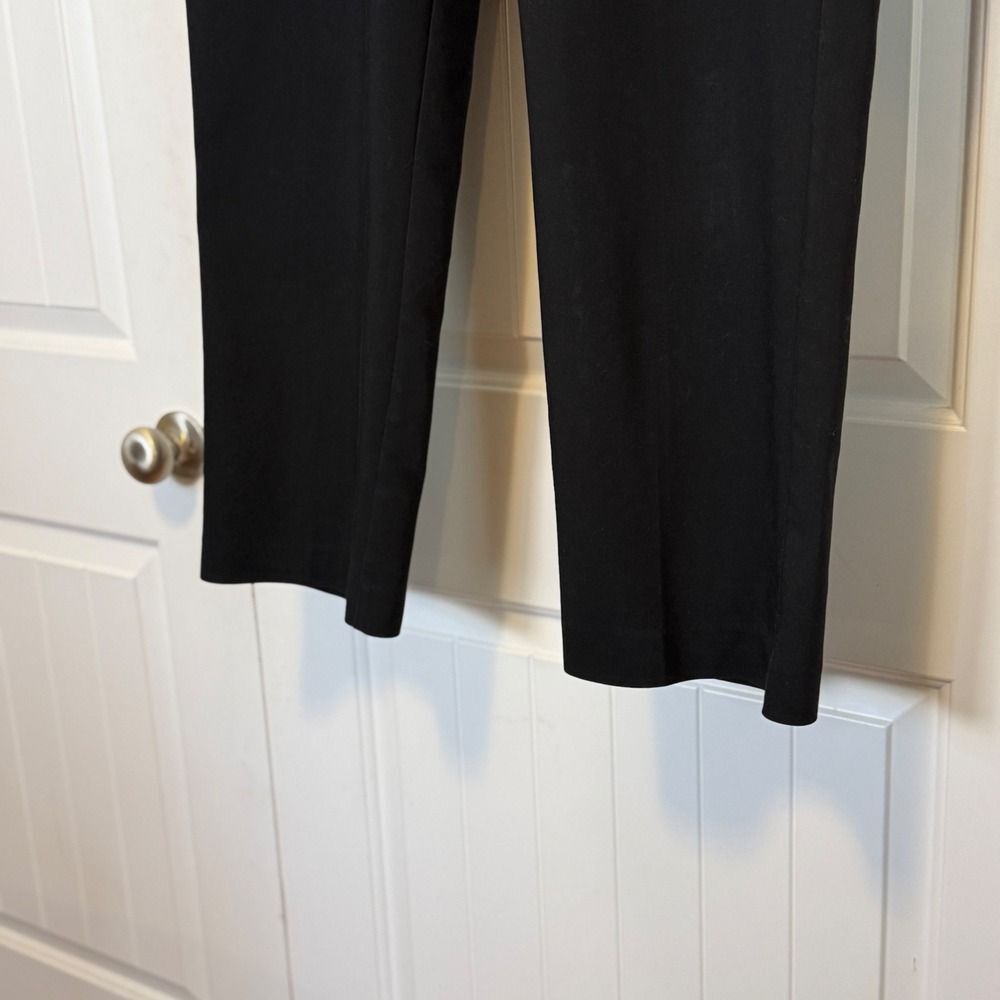 Christopher & Banks 14P Womens Black Straight Leg Mid Rise Dress Pants Trousers - Picture 6 of 11
